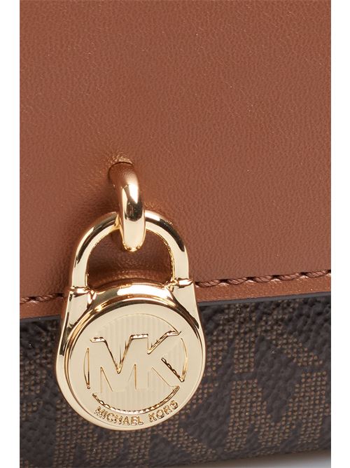 LG FLAP CONTINENTAL MICHAEL KORS | 35S5GHME9B/BROWN